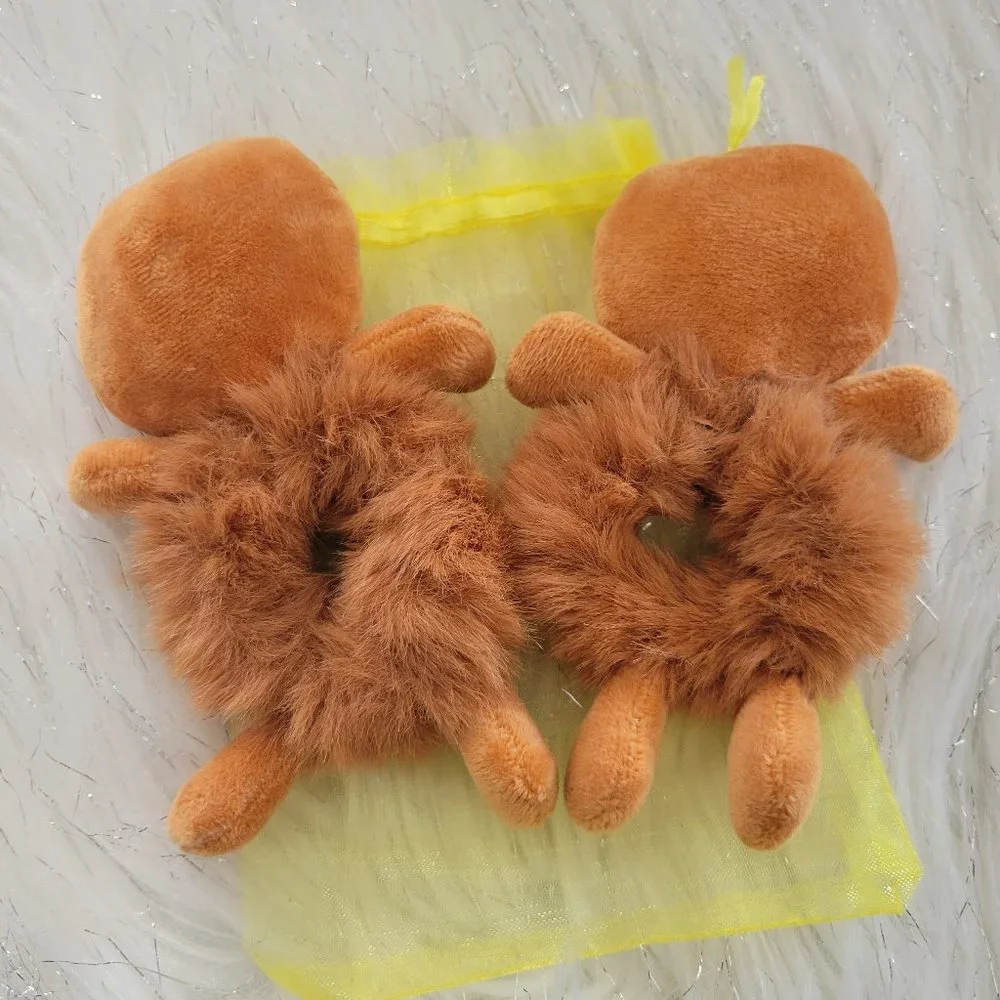 Set of 2 Plush Sloth Scrunchies